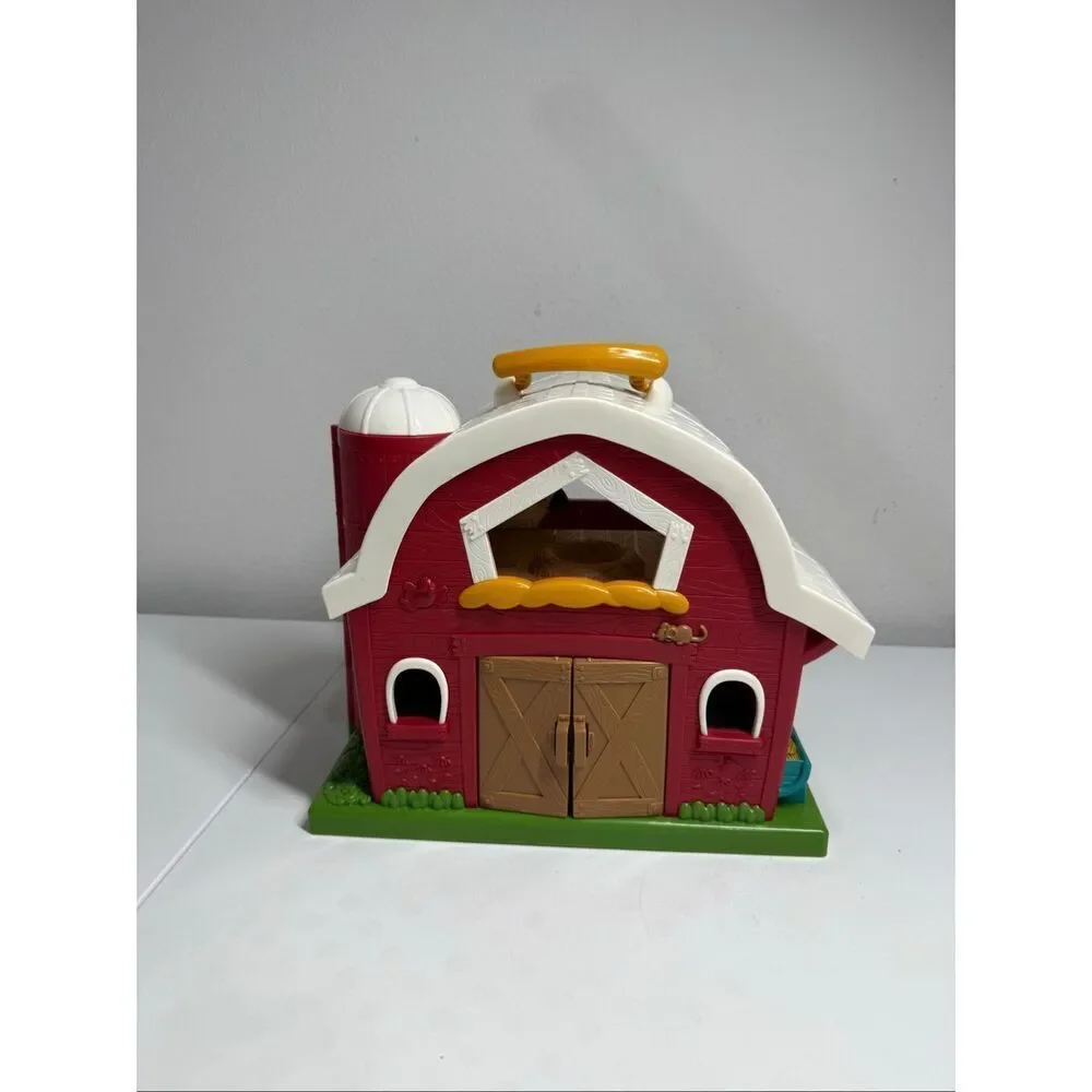 Battat– Big Red Barn, Animal Farm Playset Learning Toy for Large Farm + 1 Animal